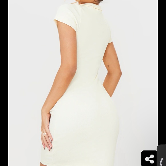 CREAM POLO DRESS - Picture 2 of 3